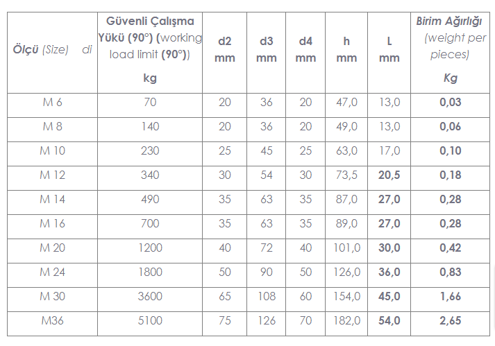 Erkek Aybolt Detay Görseli