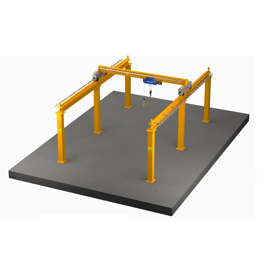 5 Ton Gezer Vinç Sistemi 6 Hareketli Komple Kurulum