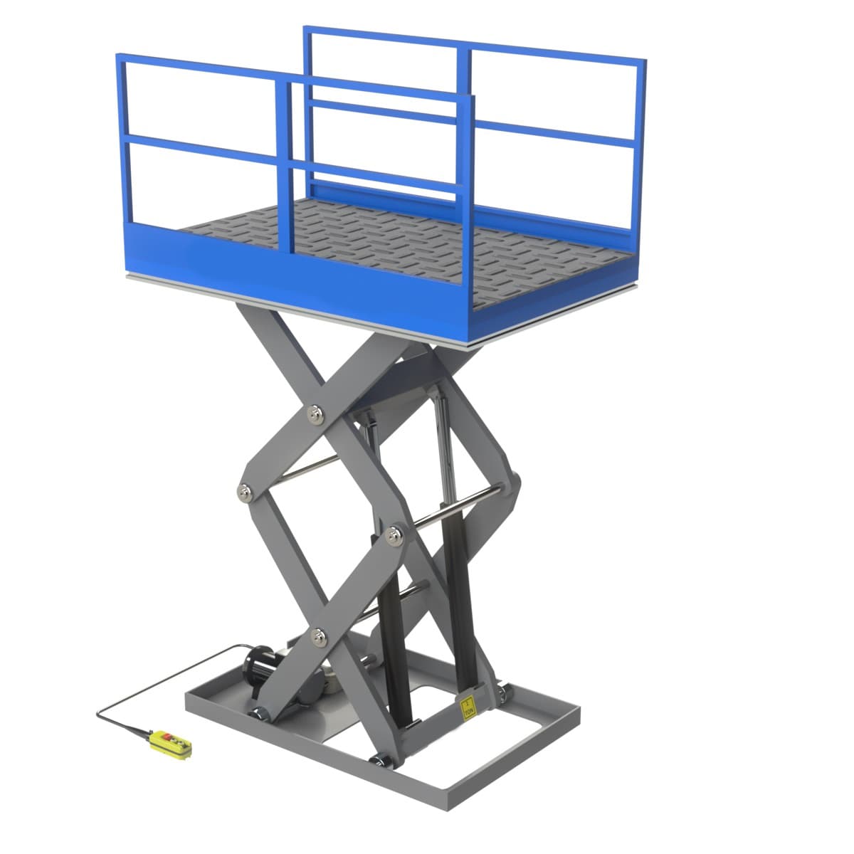 1 Ton 2 Metre Elektrikli Hidrolik Makaslı Platform