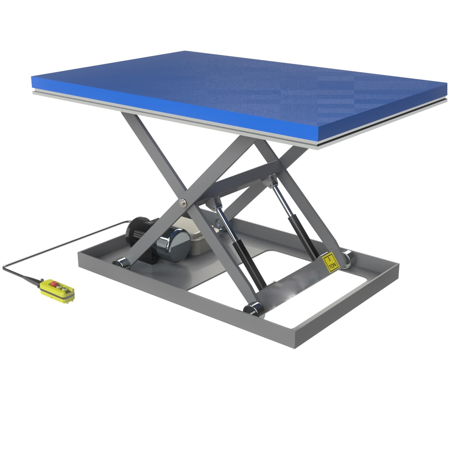 1 Ton 1 Metre Elektrikli Hidrolik Makaslı Platform